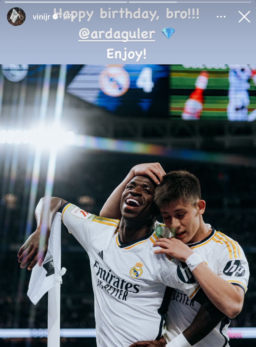 Vinicius Jr on IG. 🎉