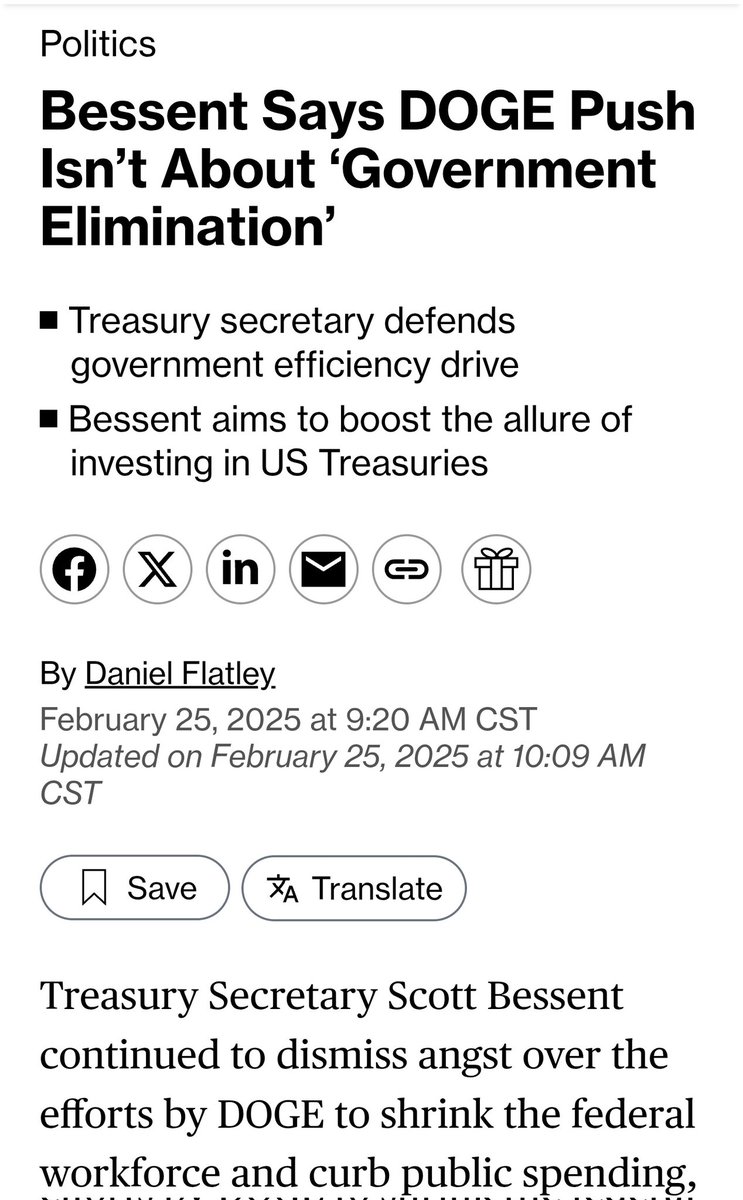 BossBlunts1's tweet image. BREAKING 🚨
US TREASURY SECRETARY SCOTT BESSENT, "The private sector has been in recession."
Bessent adds that their goal is re-privatizing the economy to end the recession.
Told you.