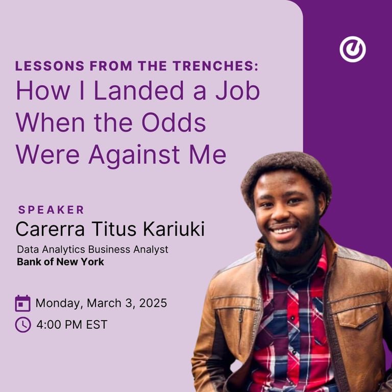tmstewart2007's tweet photo. An opportunity for students in my network: Join a recent grad, Bank of New York Business Analyst, on March 3rd at 4pmET to learn how you can land a job by being intentional and strategic.
#studentsuccess #EllucianStudentAmbassador https://t.co/0XWKjzoX9W https://t.co/zTleLdoQyM