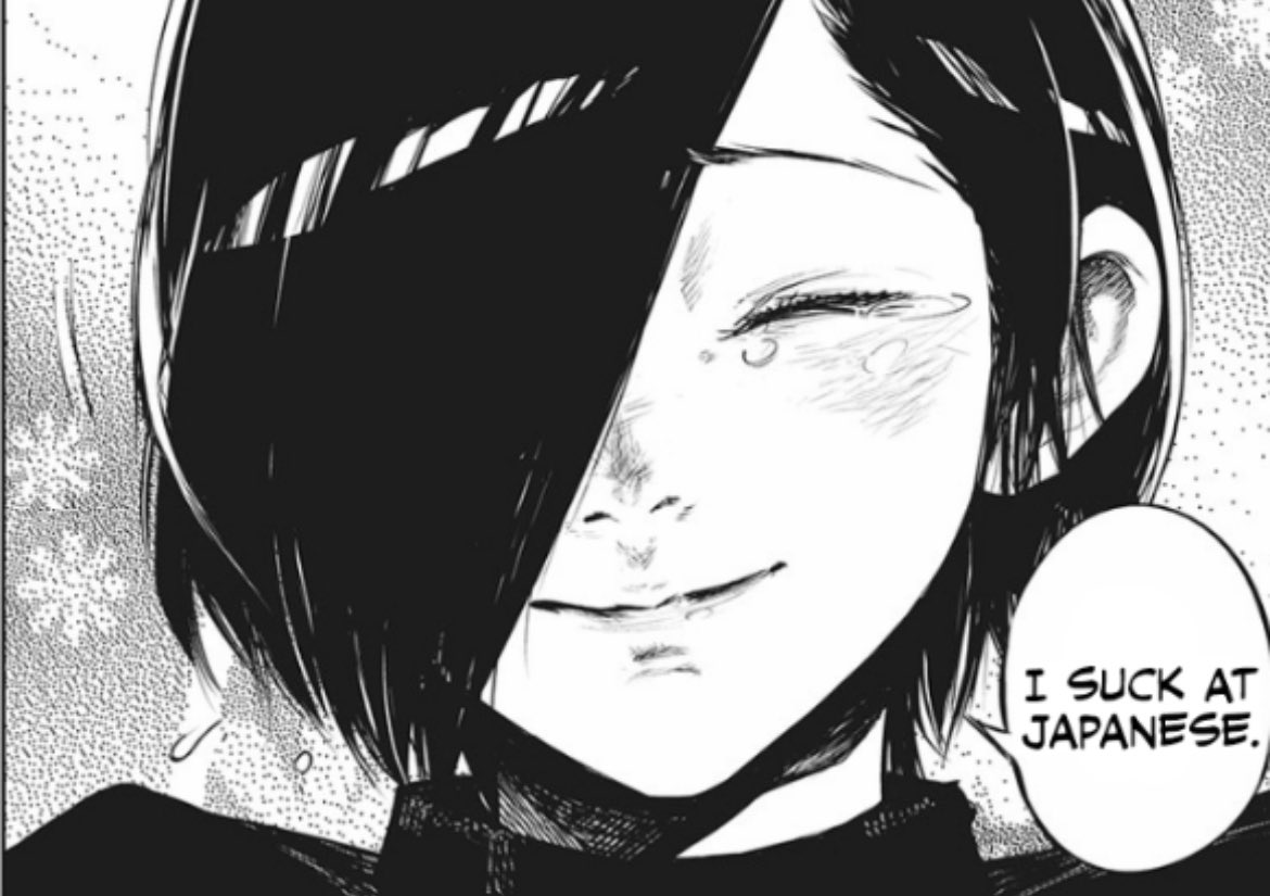 YourWaifuNino's tweet photo. “Can you stop talking about Touka?”

N
　     O
　　　   O
　　　　   o
　　　　　  o
　　　　　   o
　　　　　  o
　　　　   。
　　　    。
　　　  .
　　　  .
　　　   .
　　　　  . https://t.co/5U97Har3g7