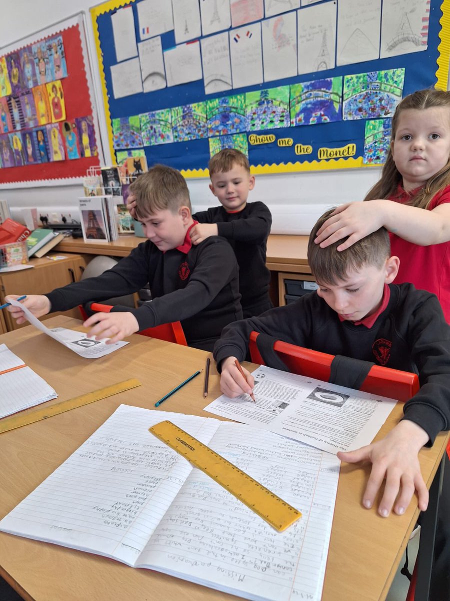 What could be better than a massage while you work? Thanks to P1 for relaxing us today! #PupilLeadershipTeam