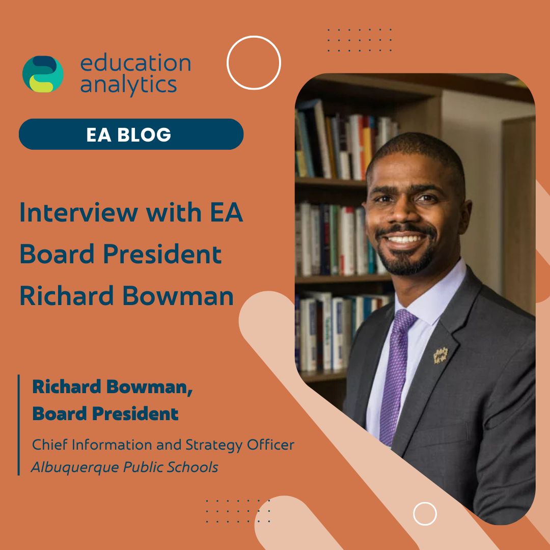 Early last year, we published a blog featuring Dr. Richard Bowman, EA’s Board President, on the biggest challenges in #education #data &amp; how the field is evolving.

Part of our work at EA includes improving data accessibility, strengthening #interoperability, (1/2)