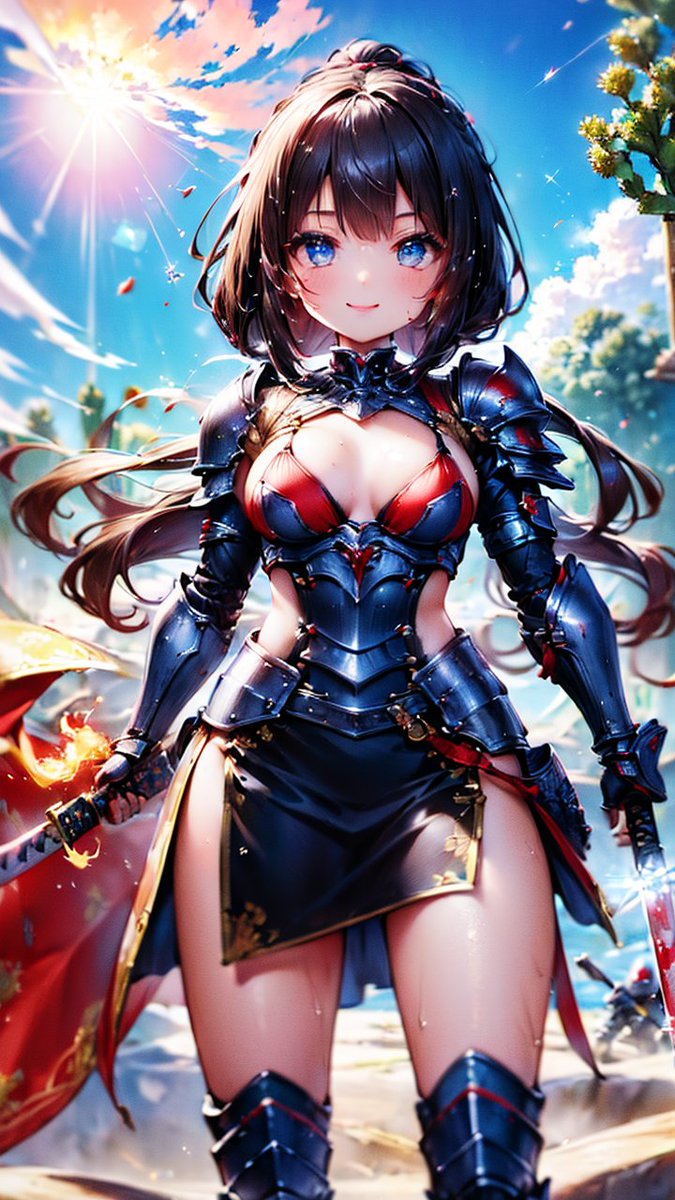 Ranuret's tweet image. 条件がもう一息な一枚
というかこれはビキニアーマーという括りになるんだろうか…？
#AI画像生成 #画像生成AI #Stable_Diffusion #AI美女