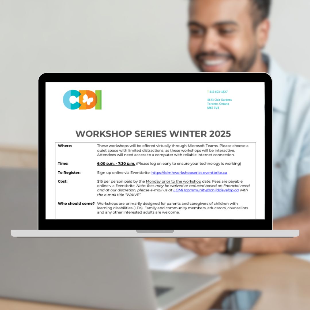 Join CDI’s workshop on The Social Impact of Learning Disabilities on March 4!

In this workshop, we'll discuss why children with #LearningDisabilities are at risk for experiencing social challenges, and explore strategies to support social competence.

🔗 ow.ly/UOIs50V6b3Y