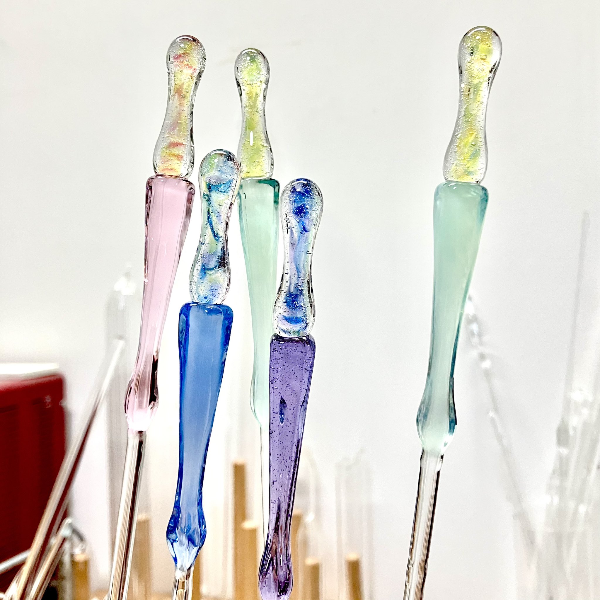 GLASS STUDIO しなぷす ガラスペン 末摘花 で やまぶきいろ 山吹色 GLASS STUDIO しなぷす ガラスペン 末摘花 で やまぶきいろ 山吹色