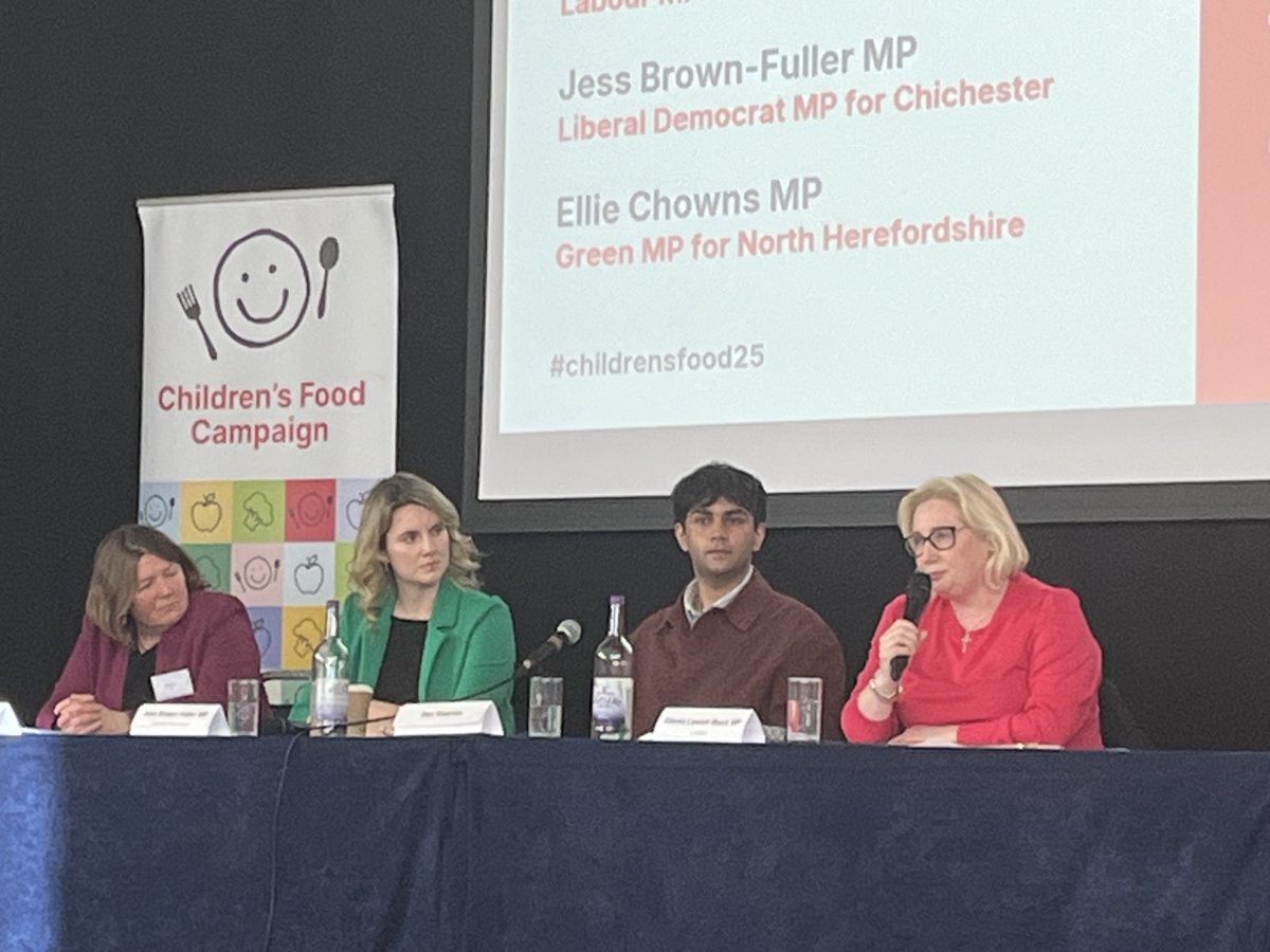 Great panel at the #ChildrensFoodSummit with <a href="/UKSustain/">Sustain</a>. I remain determined to do everything I can to end child poverty. #ChildrensFood25 🍎🧒👧