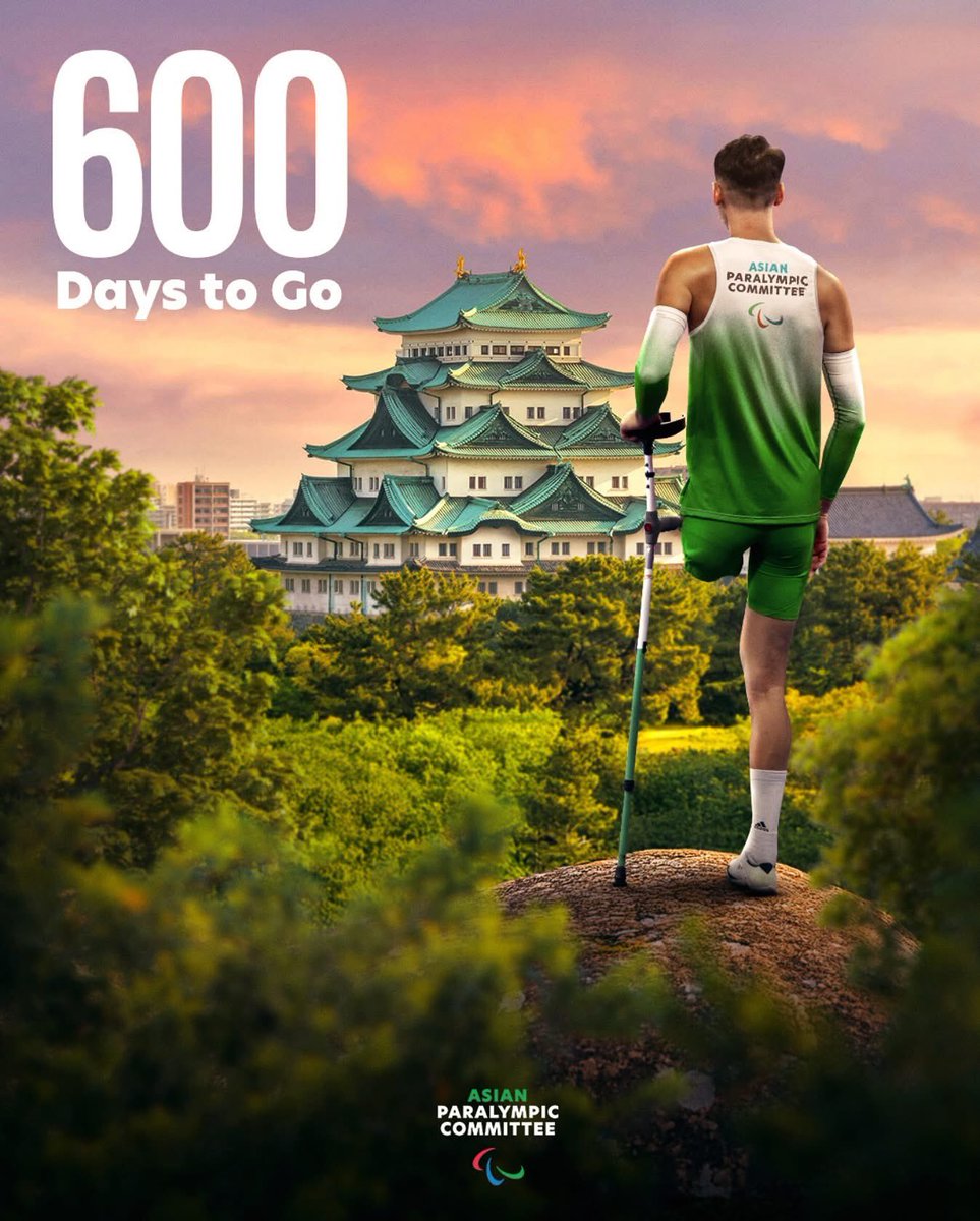 The excitement is building up! 

#600daystogo until the opening of Aichi-Nagoya 2026 Asian Para Games🔥

#AichiNagoya2026 #AsianParaGames #600DaysToGo