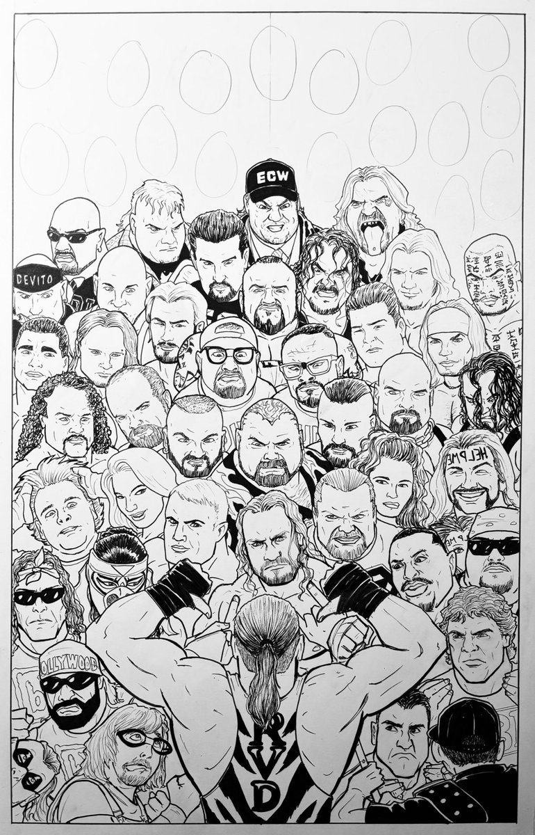 RVD ECW Rogues Gallery progress: added Dan Kroffat, Kid Kash, Steve Corino, Masato Tanaka, Jeff Hardy 97, Jinsei Shinzaki, Chris Jericho, Rhino, Tommy Dreamer. Skull Von Krush, DeVito, Angel, Axl Rotten, Balls Mahoney, and Paul E. Home stretch.