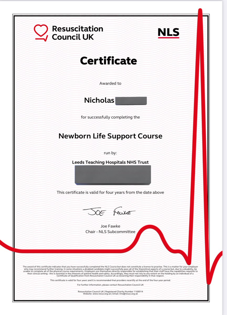 Honestly really proud of this. The team at <a href="/LeedsNeoEd/">Neonatal Education</a> were amazing and I'd thoroughly recommend their space as an education centre if you're looking to do NLS / OH-NLS
