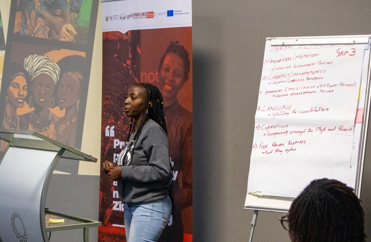 Hivos-Women Empowerment (@hivoswil) on Twitter photo Wrapping up the day, we tackled topics including:
✅ Gender mainstreaming
✅ NGO/CSO governance
✅ Gender concepts
We are building up CSOs & CBOs with strategies to grow their organizations through the WYLP project!
#CapacityBuilding <a href="/euinzim/">EU Delegation to Zimbabwe 🇪🇺</a> <a href="/IrlEmbPretoria/">Irish Embassy Pretoria</a> <a href="/WCOZIMBABWE/">Women's Coalition of Zimbabwe</a> Wrapping up the day, we tackled topics including:
✅ Gender mainstreaming
✅ NGO/CSO governance
✅ Gender concepts
We are building up CSOs & CBOs with strategies to grow their organizations through the WYLP project!
#CapacityBuilding <a href="/euinzim/">EU Delegation to Zimbabwe 🇪🇺</a> <a href="/IrlEmbPretoria/">Irish Embassy Pretoria</a> <a href="/WCOZIMBABWE/">Women's Coalition of Zimbabwe</a>
