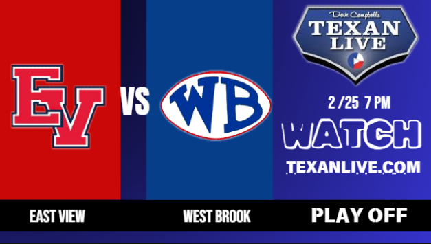 Dave Campbell’s Texan Live - Texanlive.com (@texan_sport) on Twitter photo 🏀 East View vs West Brook
📺 livesteam: bit.ly/3ZmsfOi
📅 Tuesday
⏰ Boys 7pm.
<a href="/EV_Hoops/">East View Boys Basketball</a> <a href="/WestBrookHoops_/">West Brook Hoops</a> <a href="/IsaiahVill08/">Isaiah Villegas</a> <a href="/tstar_baller/">Terrion Benson</a> <a href="/JaydenPrioleau/">Jayden Prioleau</a> <a href="/cormycguerrero7/">Cormyc Guerrero</a> <a href="/AndresRod55/">Andres Rodriguez</a> <a href="/abby_chairez/">Abby Chairez</a> <a href="/LandonCWallace/">Landon Wallace</a> <a href="/ovomare3/">Amareyan Bruno</a> <a href="/BabinoJacob_3/">Jacob Babino</a> <a href="/Dillan1_/">Dillan Dodson</a> <a href="/_elijahhh5/">Elijah Garrett</a> 🏀 East View vs West Brook
📺 livesteam: bit.ly/3ZmsfOi
📅 Tuesday
⏰ Boys 7pm.
<a href="/EV_Hoops/">East View Boys Basketball</a> <a href="/WestBrookHoops_/">West Brook Hoops</a> <a href="/IsaiahVill08/">Isaiah Villegas</a> <a href="/tstar_baller/">Terrion Benson</a> <a href="/JaydenPrioleau/">Jayden Prioleau</a> <a href="/cormycguerrero7/">Cormyc Guerrero</a> <a href="/AndresRod55/">Andres Rodriguez</a> <a href="/abby_chairez/">Abby Chairez</a> <a href="/LandonCWallace/">Landon Wallace</a> <a href="/ovomare3/">Amareyan Bruno</a> <a href="/BabinoJacob_3/">Jacob Babino</a> <a href="/Dillan1_/">Dillan Dodson</a> <a href="/_elijahhh5/">Elijah Garrett</a>