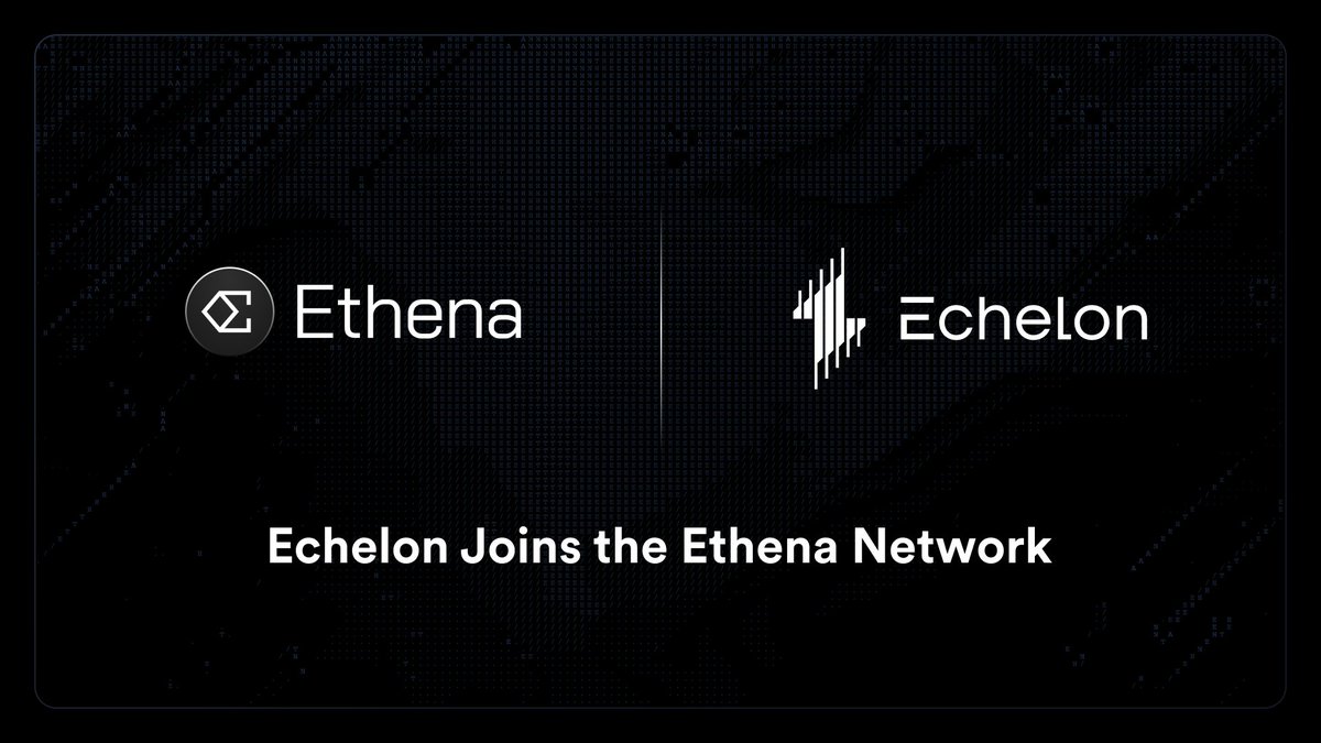 Ethena_Eco's tweet image. Excited to announce @echelonmarket partners with @ethena_labs &amp;amp; joins the Ethena Network!

Echelon is the premier MoveVM lending protocol &amp;amp; appchain with $125m+ in TVL, building on networks like Aptos, Movement, and Initia.

5% of Echelon&apos;s token will be allocated to sENA!