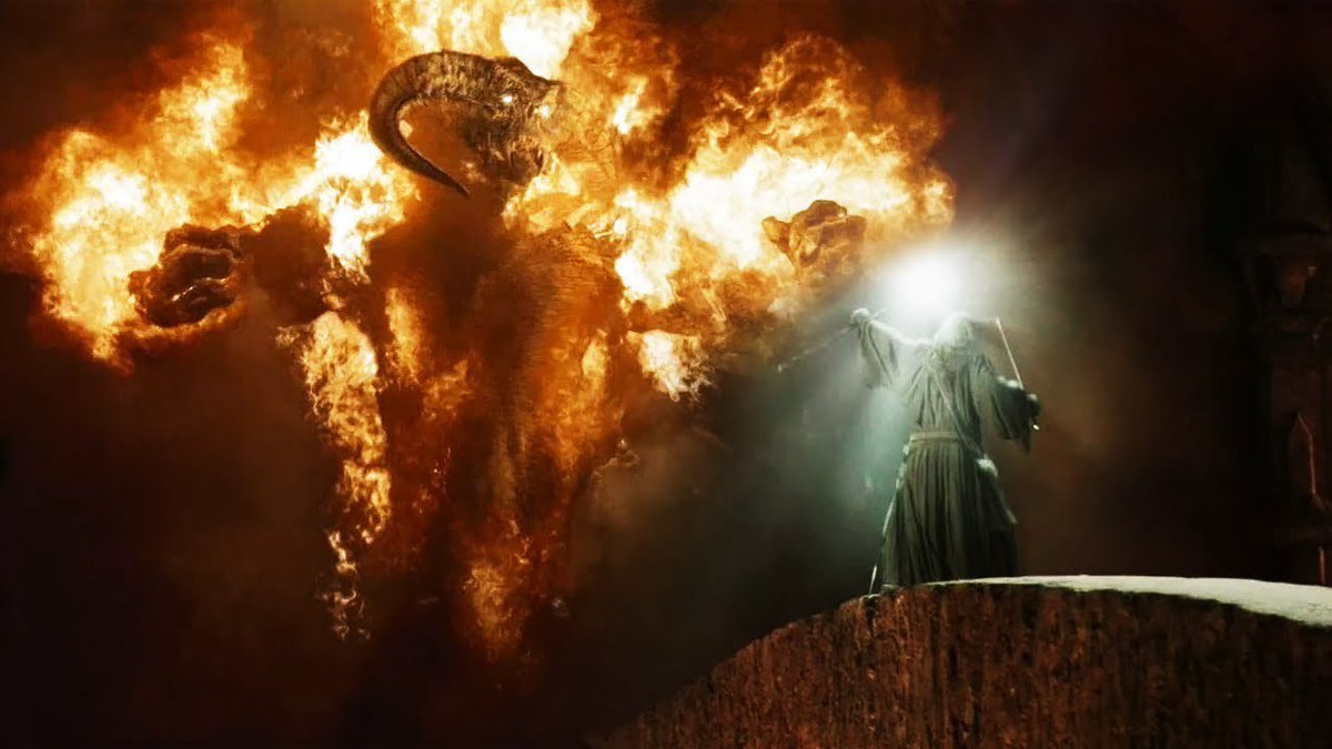 i always see people post about how well the balrog’s CGI holds up from the fellowship of the ring, but what they don’t realise is that CGI wasn’t used at all! ian mckellen was simply so convincing as gandalf that an actual balrog rose from the depths and turned up to fight him