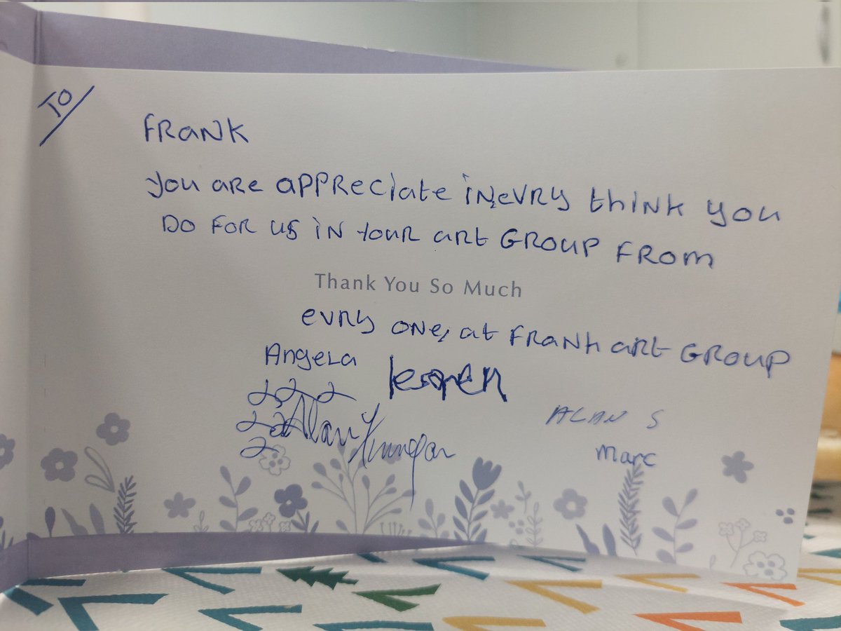 Our lovely members over <a href="/RiversideGroup/">Riverside</a> Liverpool, decided to throw a party to say thank you for the groups. Really touched. This  shows the impact the groups have. 
Thank you all for being a part of b4bliverpool (B4BMCR.ORG). And making it special 🙏🎨🖌❤️