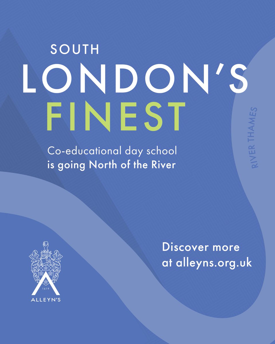 Hello North London…   

New postcodes, same world class education 📍

 An Alleyn's education will be arriving North of the River at Alleyn’s Regent's Park from September 2025 and Alleyn’s Hampstead from September 2026.   

#AlleynsSchool #AlleynsSchoolsGroup #AlleynsHampstead