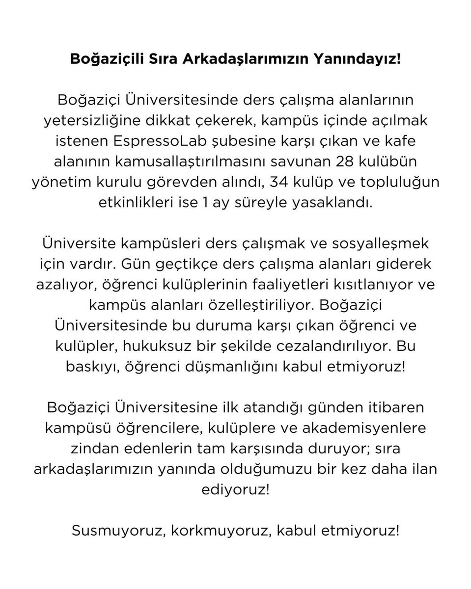 biz imzacıyız, siz de imzacı olun!
forms.gle/zZXhRxEnoEQvk6…

#imzacıyız