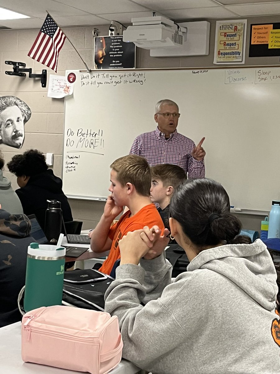 OGMS teachers of the week goes to Mr. Zerr and Mrs. Brocato teaching Movie Productions and 7th Grade Art.  #GoPanthers