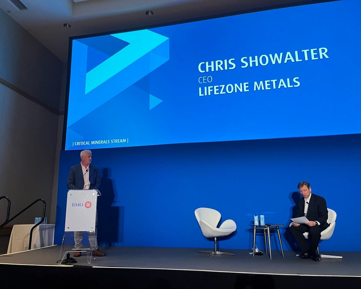 LifezoneMetals (@lifezonemetals) on Twitter photo 🌟#EventSpotlight Our CEO, Chris Showalter, presented at the BMO Global Metals, Mining & Critical Minerals Conference. Special thanks to Andrew Mikitchook, Metals and Mining Analyst for hosting the presentation and Q&A session.
<a href="/BMOmetalsmining/">BMO Metals and Mining</a>
$LZM
#BMOConference 🌟#EventSpotlight Our CEO, Chris Showalter, presented at the BMO Global Metals, Mining & Critical Minerals Conference. Special thanks to Andrew Mikitchook, Metals and Mining Analyst for hosting the presentation and Q&A session.
<a href="/BMOmetalsmining/">BMO Metals and Mining</a>
$LZM
#BMOConference