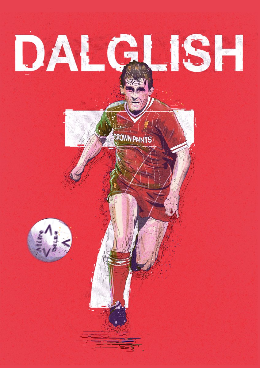 King Kenny <a href="/LiverpoolFC/">Liverpool FC</a> #lfc #liverpoolfc #kingkenny #dalglish #kennydalglish #liverpool #procreate #footballart #footballillustration