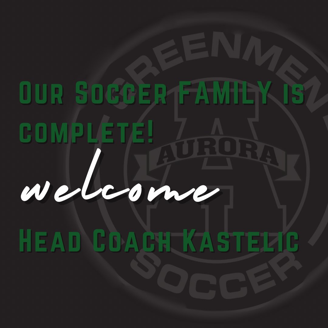 Our 2025 season is already off to a great start with the exciting announcement of our new AHS Boys Soccer Head Coach, Louis Kastelic. Join us in welcoming Coach to our Soccer family!! GOOOOO GREENMEN!!