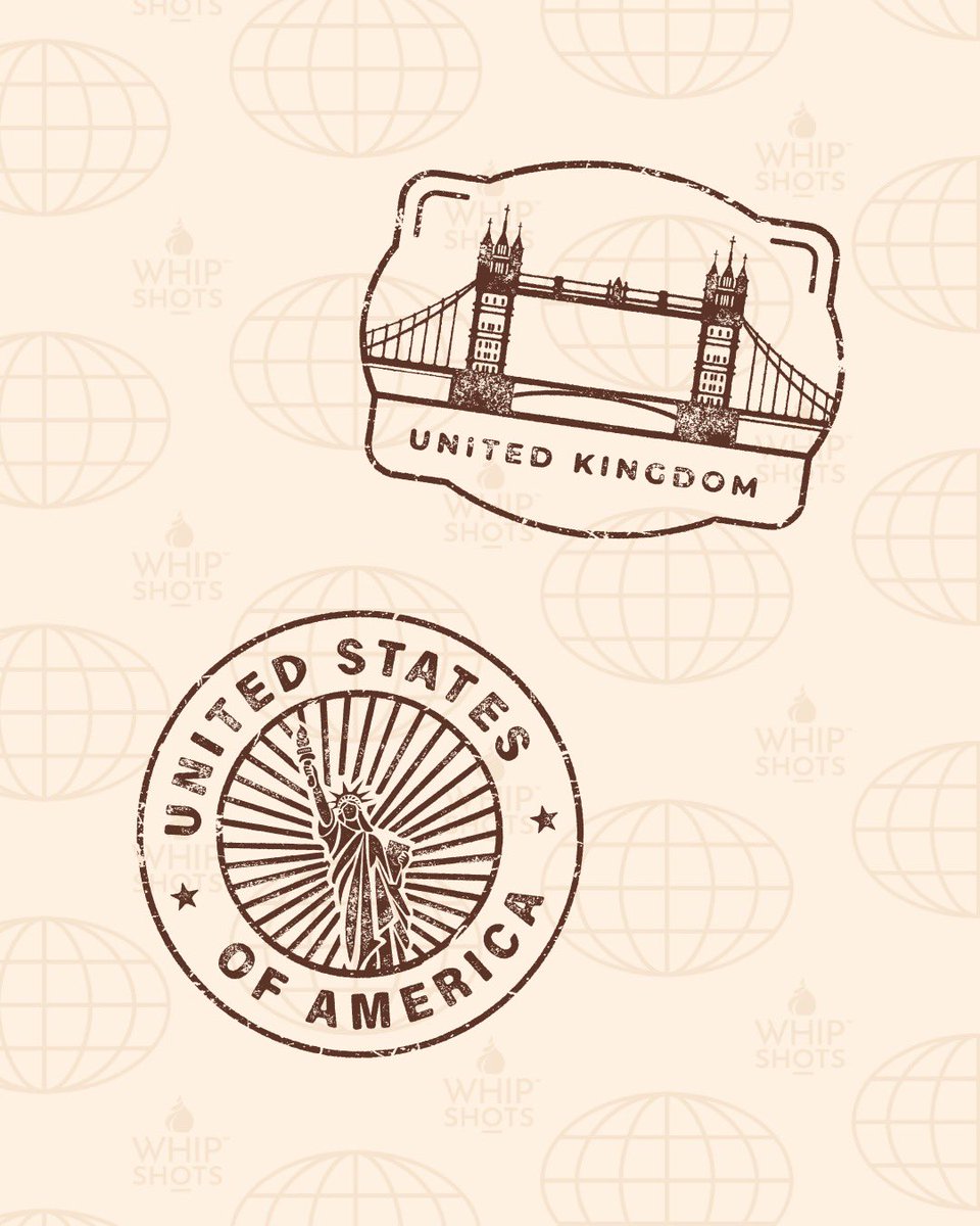 Whip_Shots's tweet image. STAMPED & OFFICIALLY GLOBAL 🌍✈️
Whipshots has landed in the UK, and this is just the beginning… more countries coming SOON! Where should we take over next? 👀🇺🇸➡️🇬🇧➡️❓
#whipshots #whipshotsuk #globaltakeover #sipsandwhips #boozywhip #whipsiprepeat #passportstamped #travel