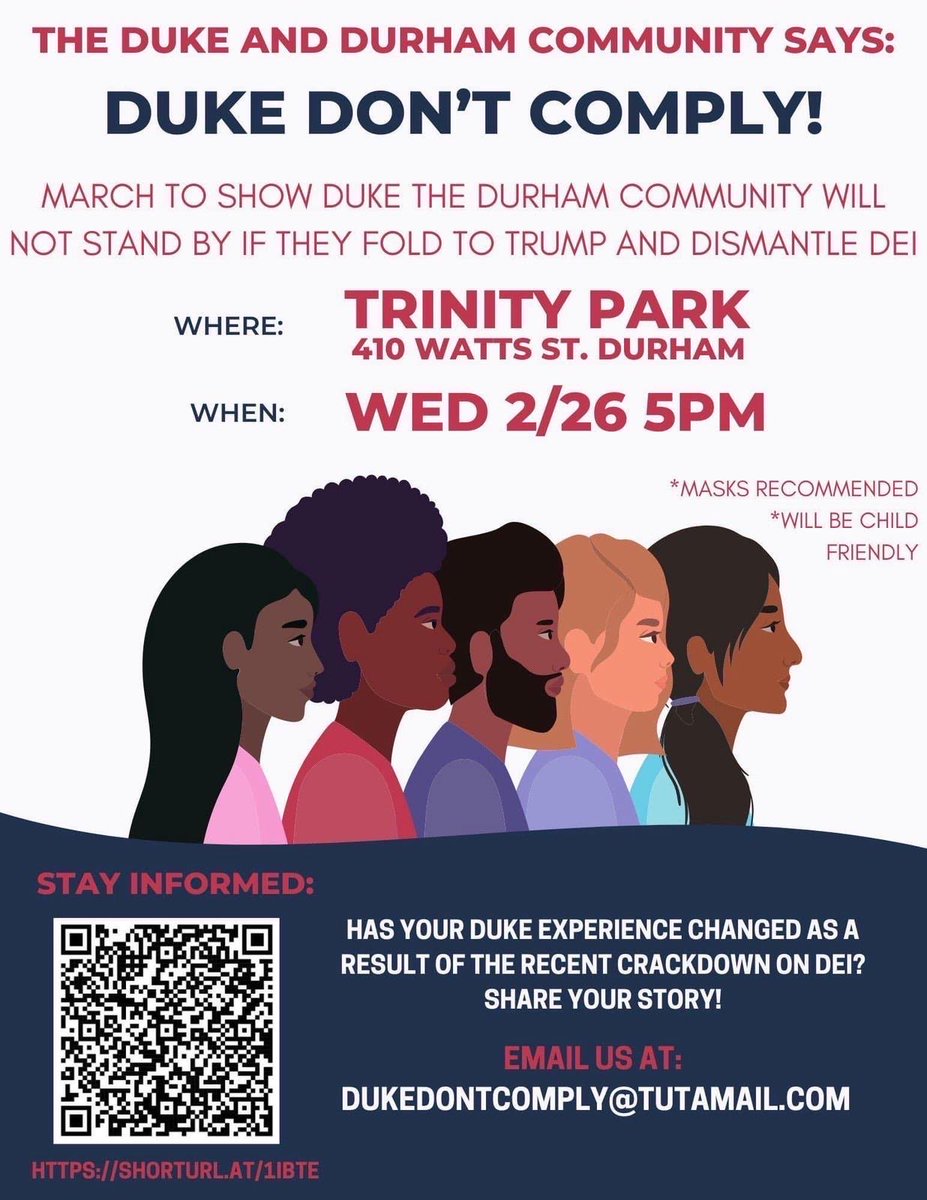Duke Don't Comply! Duke Respect Durham! #bullcity #ncpol #durham #northcarolina #dukerespectdurham #drd