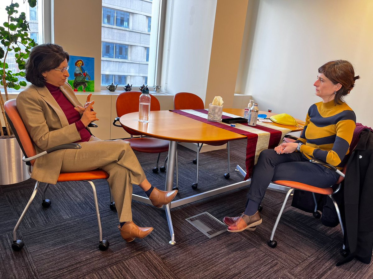 Mamta Murthi (@mamtamurthi) on Twitter photo Great exchange with <a href="/florlopezboo/">Florencia Lopez Boo</a> of <a href="/NYUGlobalTIES/">NYU Global TIES for Children</a>, on maximizing #HumanCapital development in the early years.
Our upcoming <a href="/WorldBank/">World Bank</a> report emphasizes homes as critical arenas where early human capital investments create lifelong benefits for better jobs & productivity. Great exchange with <a href="/florlopezboo/">Florencia Lopez Boo</a> of <a href="/NYUGlobalTIES/">NYU Global TIES for Children</a>, on maximizing #HumanCapital development in the early years.
Our upcoming <a href="/WorldBank/">World Bank</a> report emphasizes homes as critical arenas where early human capital investments create lifelong benefits for better jobs & productivity.