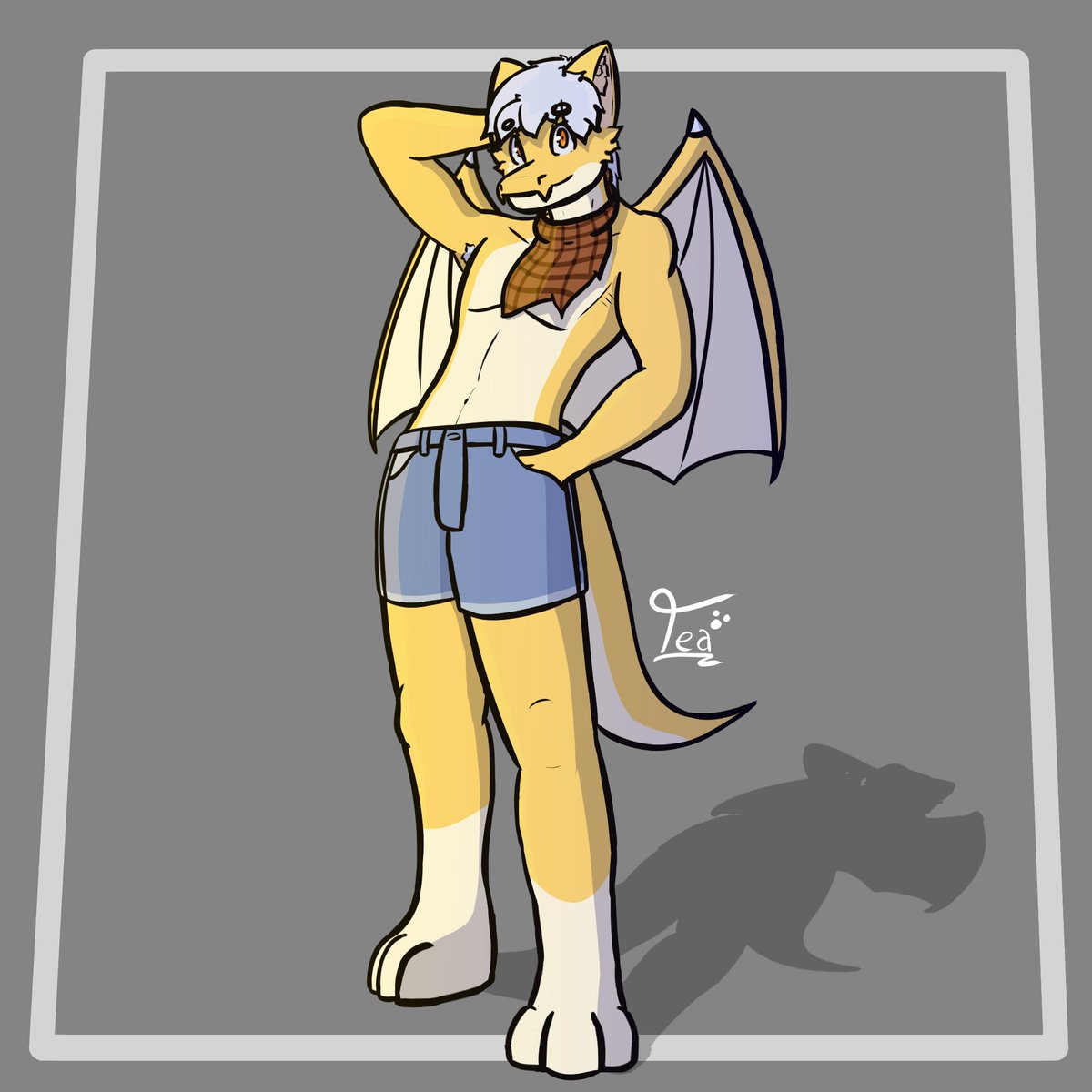 TeaDeeDerg's tweet image. Didn't post this before but here's a fullbody of Tea i did to practise my anatomy c: