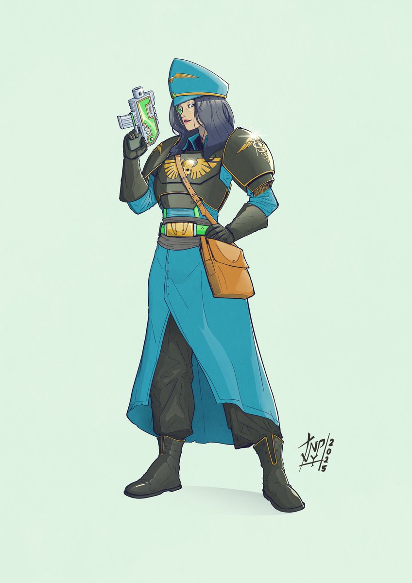 JNPxy_'s tweet photo. Warhammer Commission—Ship Master from @ambi_slut
I used this commission as an opportunity to learn more about woman anatomy 😅
Note: DO NOT CLAIM this as your work. Copyright belongs to me. DO NOT USE TO TRAIN AI.
#warhammer40k #shipmaster https://t.co/DGOuZEfm6K