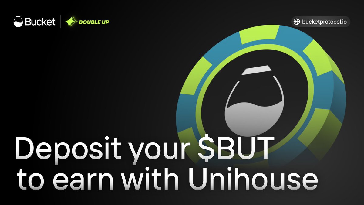 $BUT is LIVE on <a href="/doubleup_app/">DoubleUp</a> !

Now you can play #DoubleUp games using $BUT &amp; earn with Unihouse!🃏🎰

What's even better? You can deposit $BUT into Unihouse and receive gBUT to share the house’s edge! 📈

🔗 Game on: doubleup.fun/unihouse/gBUT

#BucketProtocol #DoubleUp #Unihouse