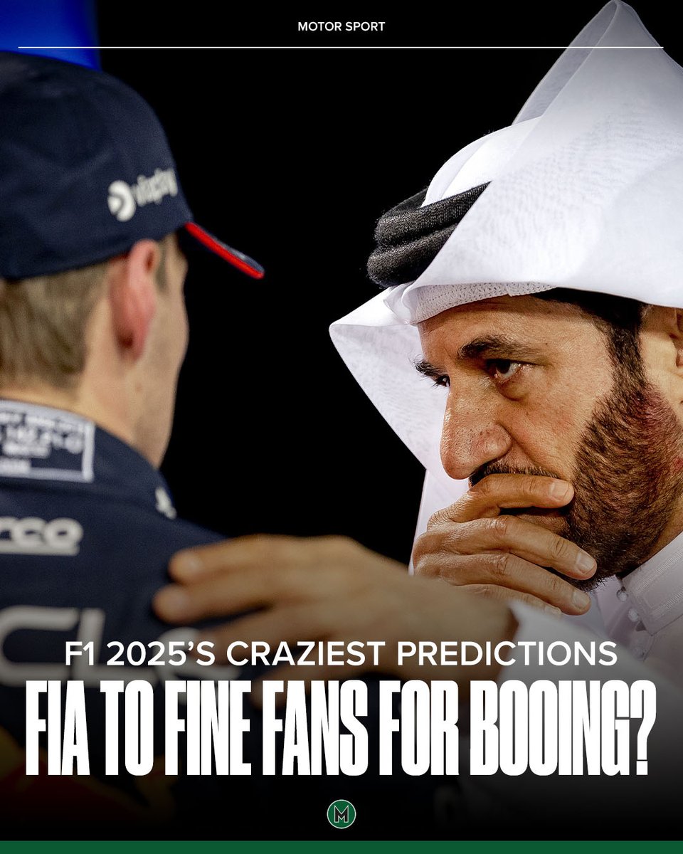 F1 2025's craziest predictions: 

• FIA to fine fans for booing?
• F1 76 to be held in Qiddiya – with piped applause
• Doohan lasts two races, Colapinto five
• Two more Oz GPs added – one in Darwin: go.motorsportmagazine.com/3D70S2q