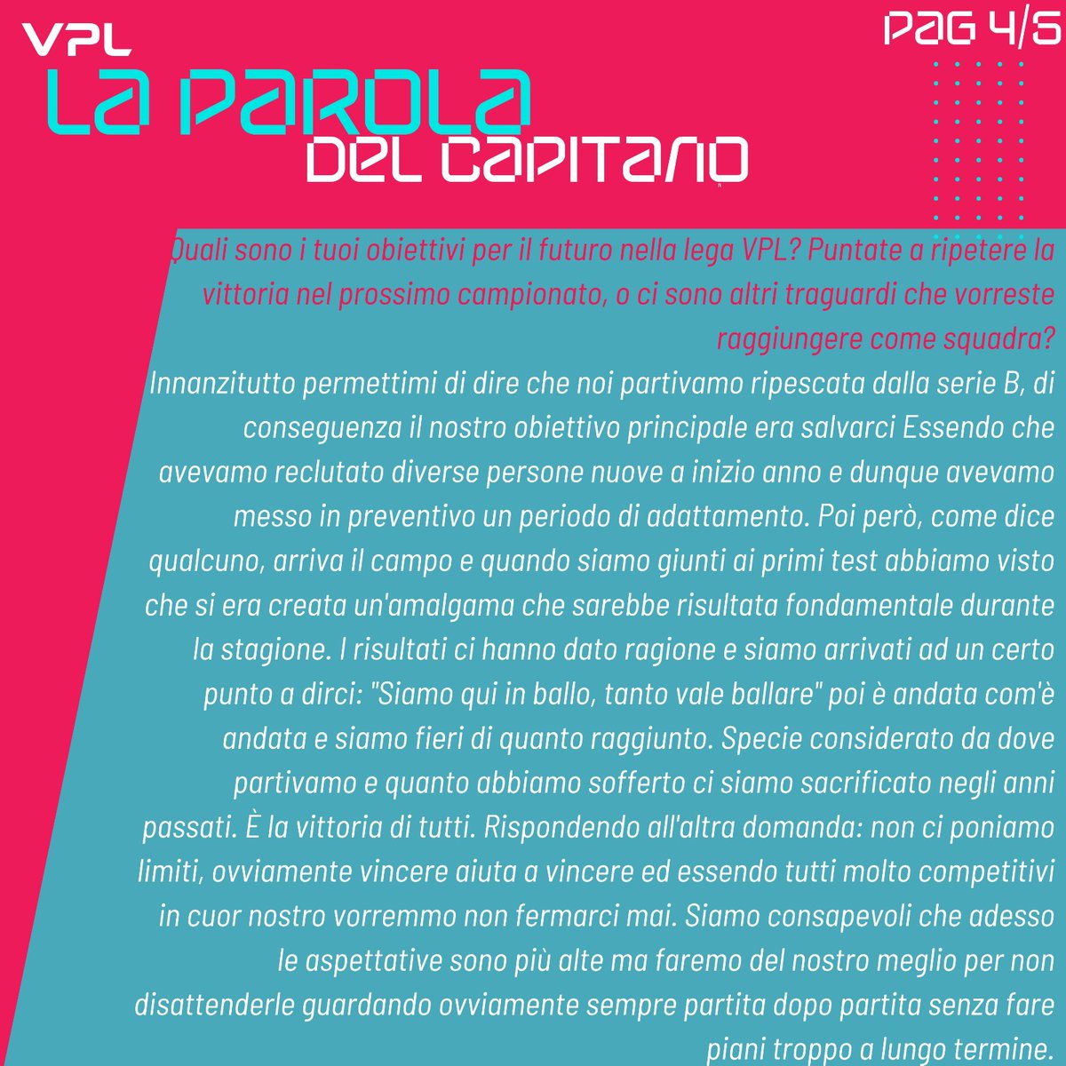 VPL Italy ๐ฎ๐น (@vplitaly) on Twitter photo ๐จ๐ VPL Serie A 2024 - 2025 ๐จ๐
๐๏ธ Intervista con <a href="/Leeveeo_/">Leeveeo_</a> , capitano degli <a href="/IIP_eSports/">IIP eSports</a>
โ๐ป <a href="/IProCaster/">๐๏ธiPro๐ฆCaster๐ฅ</a>
#vplitaly
<a href="/DSZ_eSports/">DESENZANO eSports</a> <a href="/AsdMates/">ASD Mates</a> <a href="/VisionGamingPro/">Vision Gaming</a> <a href="/MercenariPS/">Mercenari ProClub</a> <a href="/luparense/">Luparense FC</a> <a href="/TAURUS_FC_/">IMPERIUS</a> <a href="/2016immortal/">MADREโ๏ธIMMORTALS</a> <a href="/RichmondeSp/">AFC Richmond eSports</a> <a href="/MastiniProClub/">MASTINI proclub_EverGreen official MST</a> <a href="/FoxTrinacria/">FOX ESPORT TRN</a> <a href="/Requiem_proclub/">Requiem Esport Team</a> ๐จ๐ VPL Serie A 2024 - 2025 ๐จ๐
๐๏ธ Intervista con <a href="/Leeveeo_/">Leeveeo_</a> , capitano degli <a href="/IIP_eSports/">IIP eSports</a>
โ๐ป <a href="/IProCaster/">๐๏ธiPro๐ฆCaster๐ฅ</a>
#vplitaly
<a href="/DSZ_eSports/">DESENZANO eSports</a> <a href="/AsdMates/">ASD Mates</a> <a href="/VisionGamingPro/">Vision Gaming</a> <a href="/MercenariPS/">Mercenari ProClub</a> <a href="/luparense/">Luparense FC</a> <a href="/TAURUS_FC_/">IMPERIUS</a> <a href="/2016immortal/">MADREโ๏ธIMMORTALS</a> <a href="/RichmondeSp/">AFC Richmond eSports</a> <a href="/MastiniProClub/">MASTINI proclub_EverGreen official MST</a> <a href="/FoxTrinacria/">FOX ESPORT TRN</a> <a href="/Requiem_proclub/">Requiem Esport Team</a>