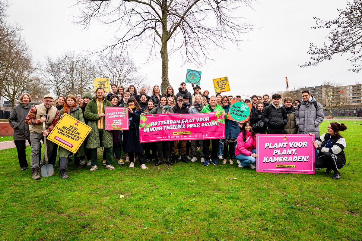 Uitnodiging! Kom naar de grote groene kick-off van de lente én het NK Tegelwippen. 

📅 Vrijdag 21 maart 2025
🕘 Vanaf 09:00
📍 Nieuwe Instituut, Rotterdam

Meer info: 🔗rotterdamsweerwoord.nl/weerberichten/…