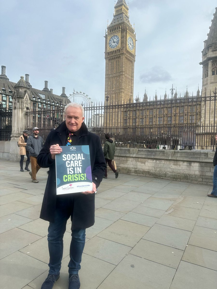 ICG The Independent Care Group (@indcaregroup) on Twitter photo The @indcaregroup joined today’s <a href="/Providers_Unite/">ProvidersUnite</a> Day of Action in Westminster. Board members from Scarborough, York and Harrogate met up at the protest in Westminster.
#socialcare reform has to happen now… no more waiting.
#ProvidersUnite The @indcaregroup joined today’s <a href="/Providers_Unite/">ProvidersUnite</a> Day of Action in Westminster. Board members from Scarborough, York and Harrogate met up at the protest in Westminster.
#socialcare reform has to happen now… no more waiting.
#ProvidersUnite