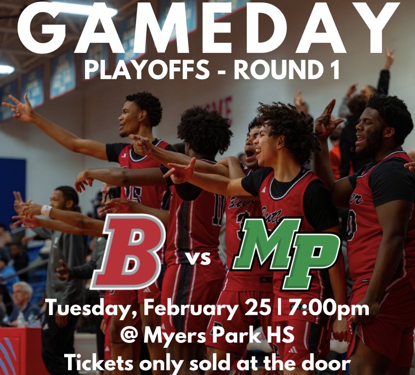NCHSAA State Playoffs - Round 1

#24 Butler 🆚 #9 Myers Park
📍 Myers Park HS
🕰️ 7:00pm
🎟️ Sold at the door
📺 NFHS Network

#DawgMentality  |  #ButlerHoops
