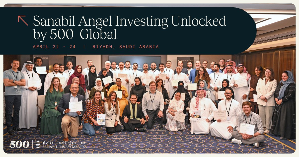 VC Unlocked (@vcunlocked) on Twitter photo Do you know an angel investor investing in Saudi Arabia or MENA with 1-3 years of experience and 3-10 deals?
Nominate a peer by February 27th for the 2025 Sanabil Angel Investing Unlocked by 500 Global cohort.
👉 be.500.co/AIU
<a href="/500GlobalVC/">500 Global</a>
#MENA #AngelInvesting Do you know an angel investor investing in Saudi Arabia or MENA with 1-3 years of experience and 3-10 deals?
Nominate a peer by February 27th for the 2025 Sanabil Angel Investing Unlocked by 500 Global cohort.
👉 be.500.co/AIU
<a href="/500GlobalVC/">500 Global</a>
#MENA #AngelInvesting