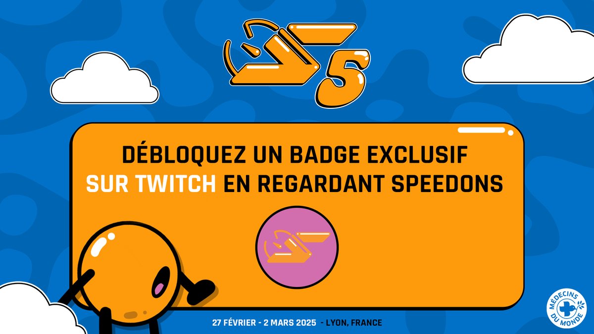 Un badge Twitch exclusif à débloquer ce weekend pendant #SpeeDons !

Comment le déverrouiller ? 

Regardez 30 minutes de notre marathon sur les chaines de stream et de restream officielles.

Un grand merci <a href="/TwitchFR/">Twitch FR</a> !