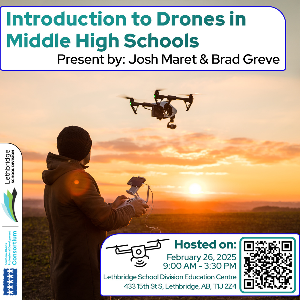 sapdc_info's tweet image. 🚁 Last chance to register! 🚁 Our Drone Workshop kicks off tomorrow, and you don’t want to miss it! Learn how to instruct drone flying, develop engaging lessons, and take home a DJI Mini 3. ✨

Secure your spot before it’s too late! sapdc.ca/program/13163
#DroneEducation #SAPDC
