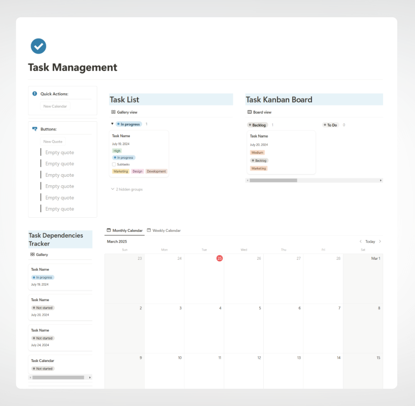 🔥Giveaway Alert! 🔥

Get my premium Task Management Notion Template (worth $30) for FREE.

> Plan tasks
> Track progress
> Boost productivity

How to get?:
1. Like + Retweet
2. Follow me (so I can DM you🔗)
3. Comment "SEND"

Only 24 hours ⏳ left