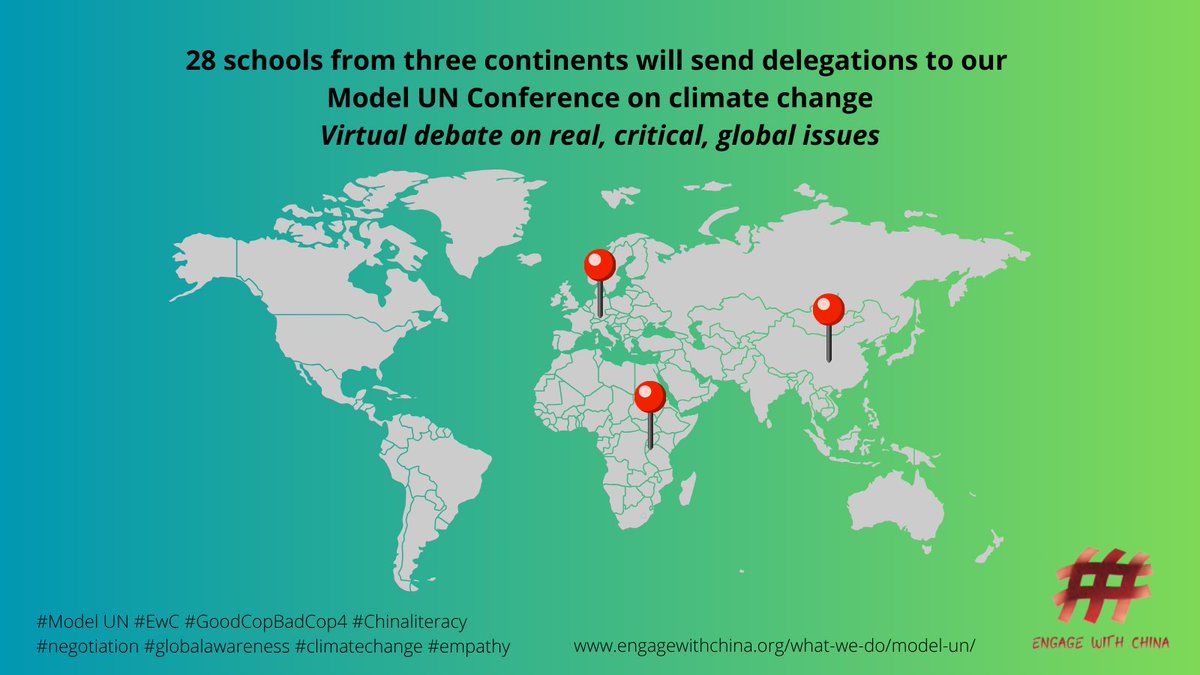 Our #goodcopbadcop #MUN conference on 28/02 is our biggest yet. #climatechange #debate with 15-18 year olds from across the globe 🌏 #schools #chinaliteracy #KingsMacclesfield