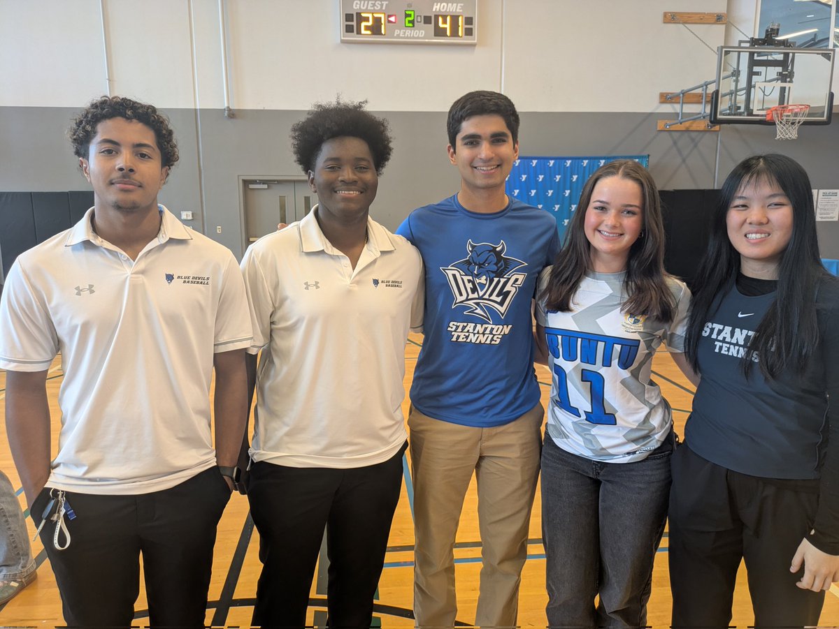 Jose Figueroa, Deshaun Speights, Jaan Thakkar, Piper Halil and Katie Wong are representing <a href="/SCPBlueDevils/">Stanton Athletics</a>.