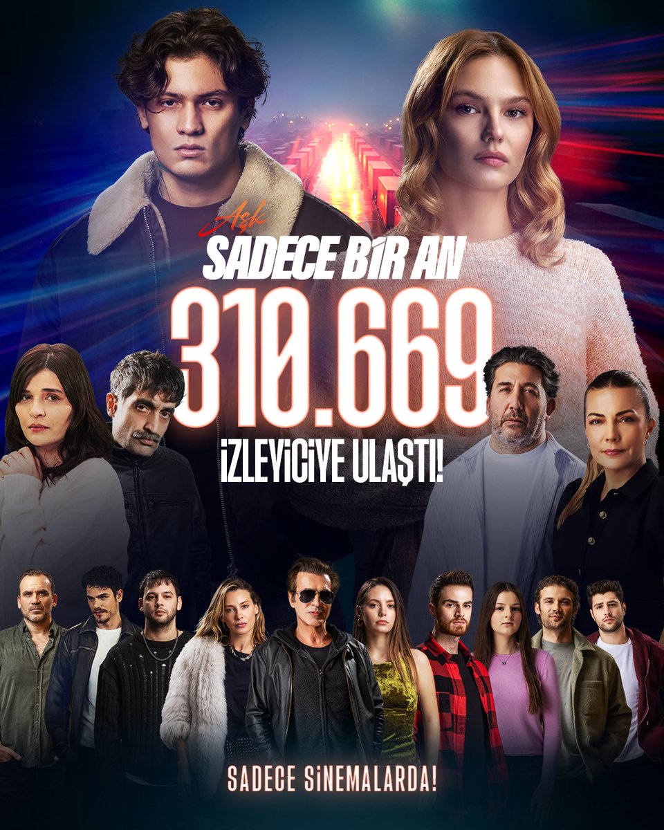 asksadecebiran's tweet photo. 2025’in en iyi açılış yapan filmi Aşk Sadece Bir An, 10 günde 310.669 izleyiciye ulaştı! 🎉
Aşkın gücünü yansıtan bu inanılmaz yolculukta bizimle olan herkese çok teşekkür ederiz! 

Aşk Sadece Bir An, sadece sinemalarda! Biletler online satışta! 

#AşkSadeceBirAn https://t.co/wMXRIHxpo9