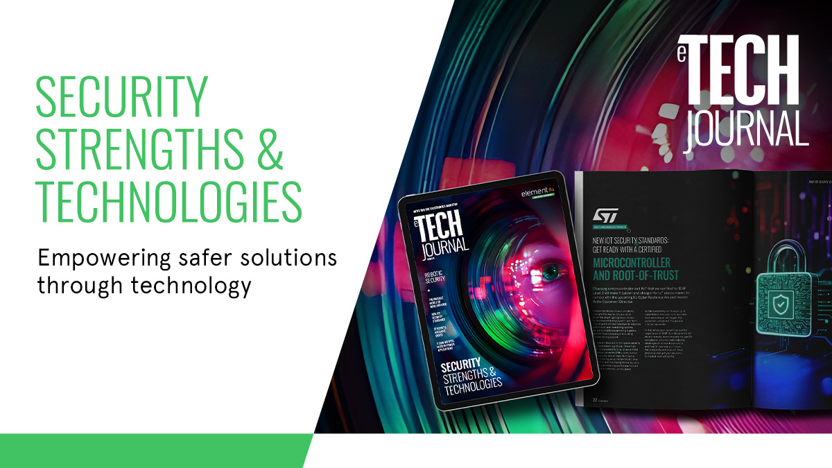 element14_Avnet's tweet image. 🆕 #eTechJournal issue is out! We hope you find this edition insightful and thought-provoking as we journey into the smart, secure, and connected future of surveillance. Learn more: bit.ly/4bdgpdE