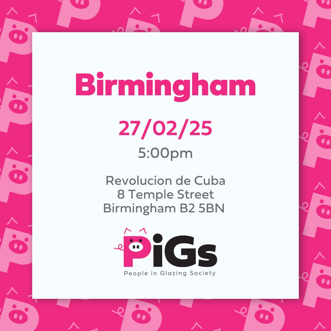🐷🚨 2 DAYS TO GO! 🚨🐷 

PiGs BirmingHAM is almost here! 🐷🎉 Over 150 have already pre-registered—so don’t miss out on the best networking event with your industry peers! 🥂 

Pre-register now 👉 zurl.co/Zn7y0  

Go, go, go! Time is running out🏃

See you there! 👀