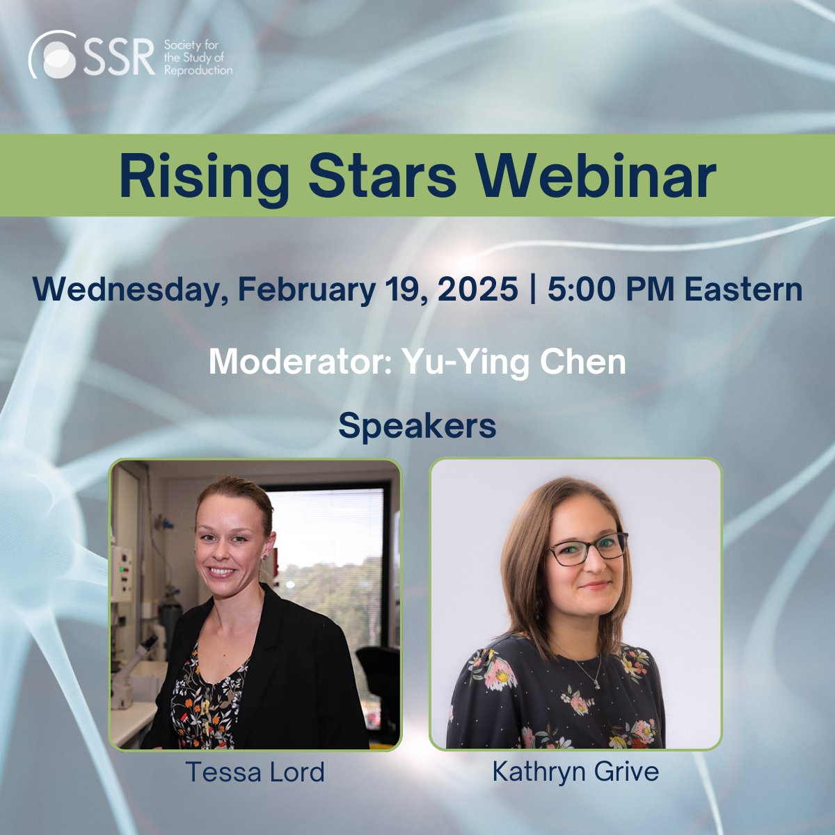 SSRepro's tweet photo. We had an incredible session featuring two outstanding Rising Stars in Reproductive Biology! .

Huge thanks to our speakers for their fascinating talks! We are officially halfway through the Rising Star Webinar series- don’t miss the next session coming up on March 19th. https://t.co/YJJlwQn1pm