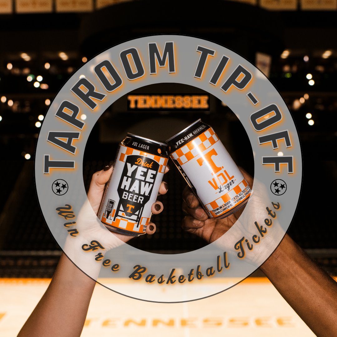 March Madness is almost here and the Taproom Tip-Off Giveaway is back for the TN vs. LSU game! 🏀🎟️

Want to win FREE tickets to the men's game against Alabama on 3/1/25? Be sure to visit our Instagram or Facebook to learn more!