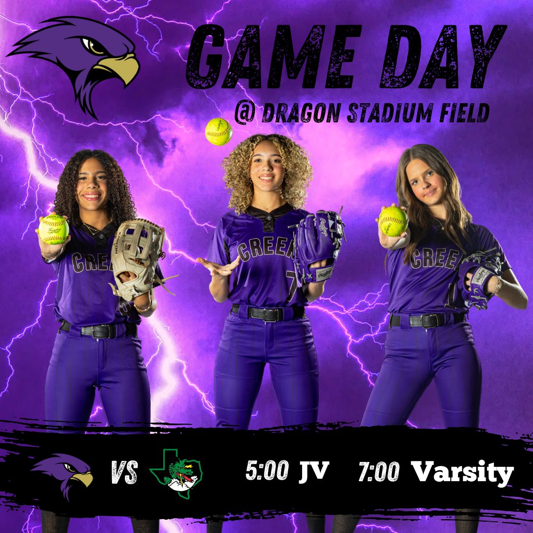 TimberCreekSB's tweet photo. ‼️DISTRICT GAME DAY‼️

🗓 2/25
🕧 JV 5:00   ~   V 7:00
🆚 Southlake
📍 Southlake, TX
🏟 Dragon Softball Field

Falcons and Dragons both 2-0 in district. 

BIG game on a beautiful day!! What more could you ask for? We hope to see you there! https://t.co/a808Iciivr