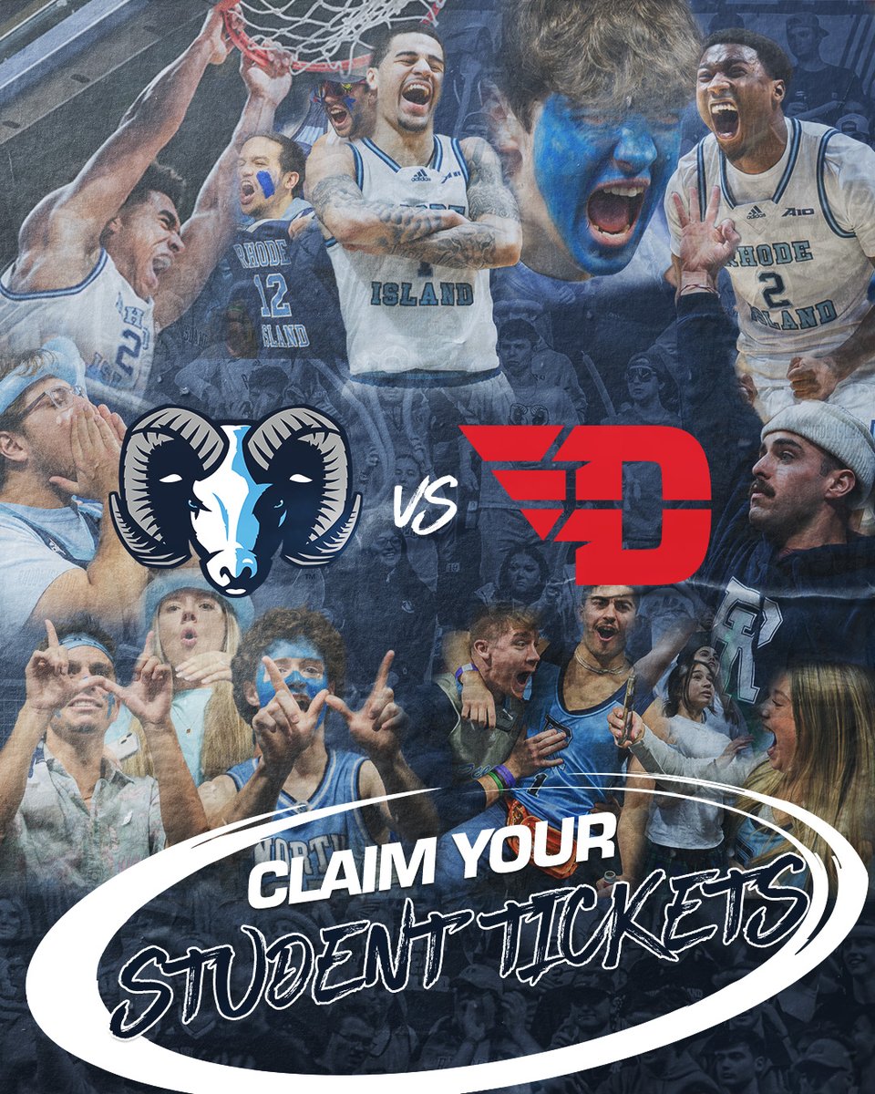 Rhody Ruckus (@rhodyruckus) on Twitter photo ๐๐๐๐๐ ๐๐๐, ๐
๐๐๐ ๐-๐๐๐๐๐๐, ๐๐๐ ๐๐๐๐ & ๐๐๐๐๐๐ ๐
๐๐๐ ๐๐๐๐๐,
YOU DON'T WANT TO MISS OUT TOMORROW NIGHT!!
CLAIM YOUR STUDENT TICKETS AND BRING THE RUCKUS!
Click Here to Claim ๐ uritix.evenue.net/students/eventโฆ
#GoRhody // #BringTheRuckus ๐๐๐๐๐ ๐๐๐, ๐
๐๐๐ ๐-๐๐๐๐๐๐, ๐๐๐ ๐๐๐๐ & ๐๐๐๐๐๐ ๐
๐๐๐ ๐๐๐๐๐,
YOU DON'T WANT TO MISS OUT TOMORROW NIGHT!!
CLAIM YOUR STUDENT TICKETS AND BRING THE RUCKUS!
Click Here to Claim ๐ uritix.evenue.net/students/eventโฆ
#GoRhody // #BringTheRuckus