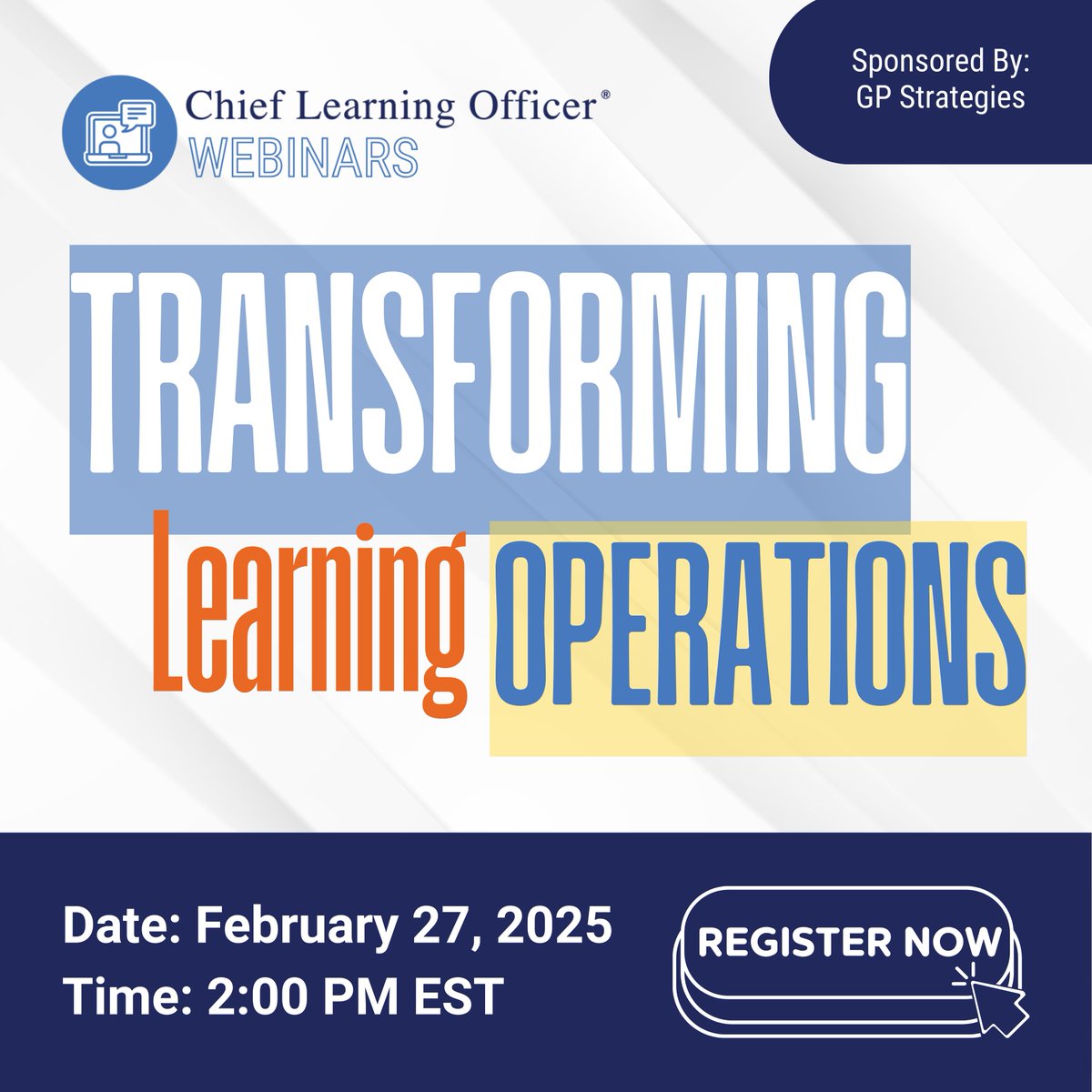 On Feb 27th, Matt Donovan will share how high-performing organizations are fundamentally transforming their approach to L&amp;D—moving beyond cost reduction to creating sustainable competitive advantage. hubs.ly/Q0382Ckd0  
#ExecutiveLeadership #FutureOfLearning