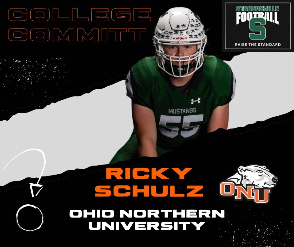 StrongsvilleFootball (@strongsville_fb) on Twitter photo Congratulations to <a href="/RickySchulz25/">Ricky Schulz</a> for continuing his football career and academic success <a href="/OhioNorthernFB/">Ohio Northern Football</a> <a href="/ohionorthern/">Ohio Northern Univ.</a>
#strongsvillefootball #RaiseTheStandard Congratulations to <a href="/RickySchulz25/">Ricky Schulz</a> for continuing his football career and academic success <a href="/OhioNorthernFB/">Ohio Northern Football</a> <a href="/ohionorthern/">Ohio Northern Univ.</a>
#strongsvillefootball #RaiseTheStandard